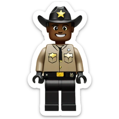 Lego sheriff's deputy sticker
