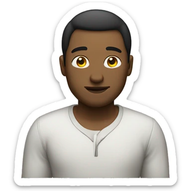 medium weight man sticker