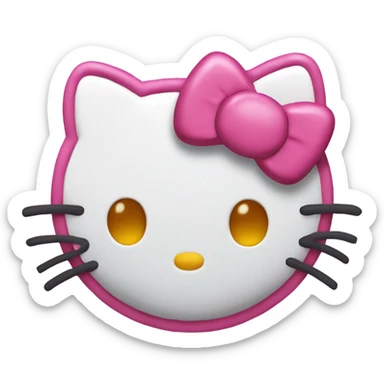 Galleta de hello kitty sticker