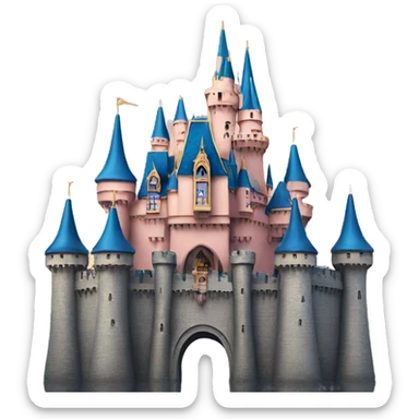 Disney castle sticker