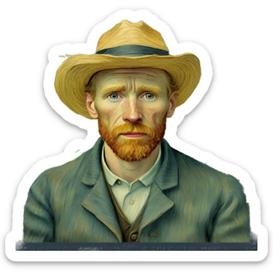 vincent van gogh sticker
