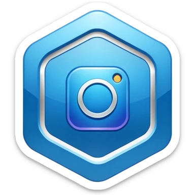 Instagram verification badge emoji with eight edges sticker