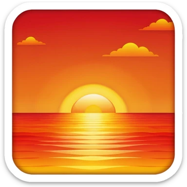 sunset sticker