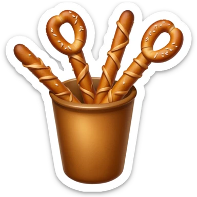 Pretzel sticks sticker