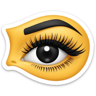 lashes brush sticker