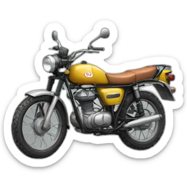 Old trail motorbike sticker