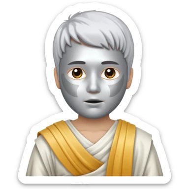 Living statue (silver paint),Street Performers sticker