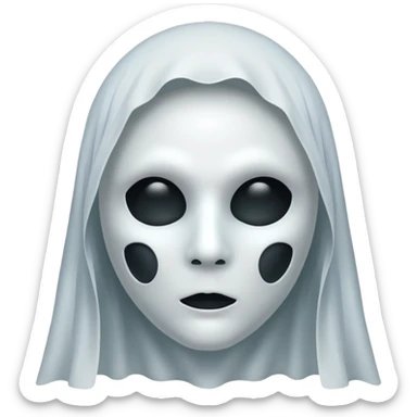 ghost  mask sticker