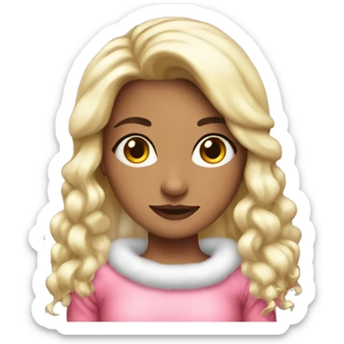 Girly christmas  sticker