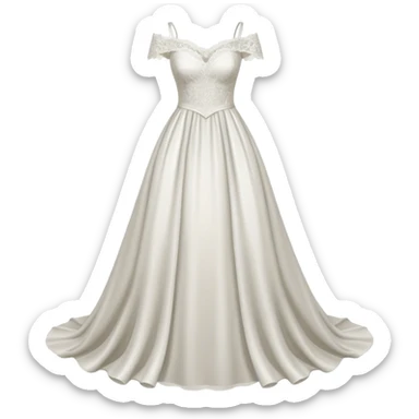 make a wedding  Dress sticker