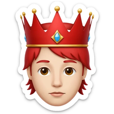 RED Crown King sticker