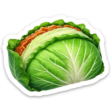 Very simple singular cabbage roll sticker