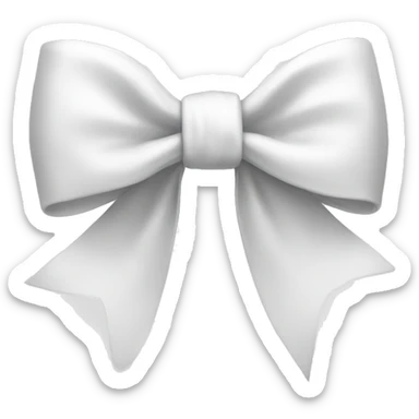 white bow sticker