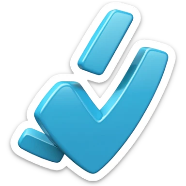 Create me a blue verified emoji sticker