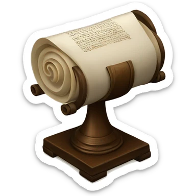 a torah scroll sticker