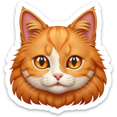 Cat with star eyes  sticker