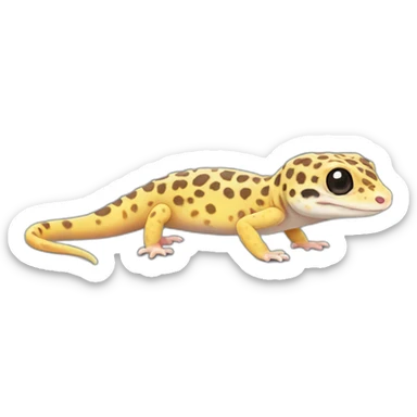 Leopard Gecko Full Body sticker