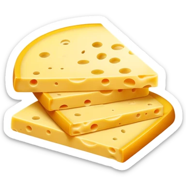 thin cheese slices sticker
