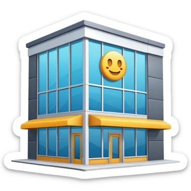 Card Market shop building sticker