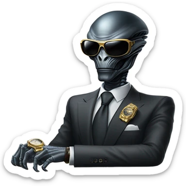 Millionaire xenomorph sticker
