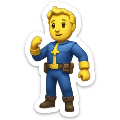 vault boy fallouy 76 sticker