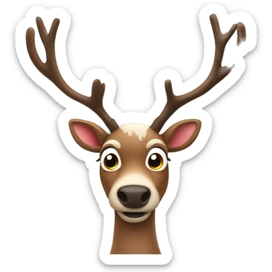 Reindeer sticker