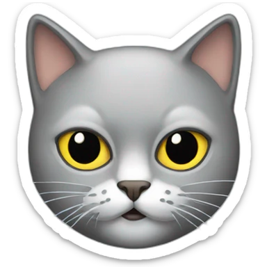 Cat with a ski mask sticker