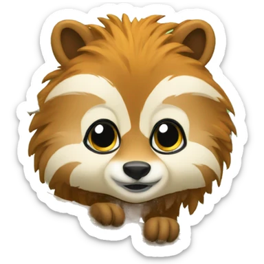 forest animals sticker