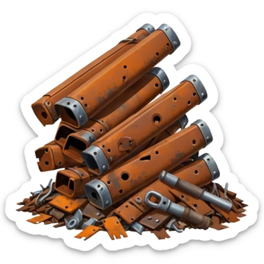 débrouille post apocalyptique ferraille  sticker