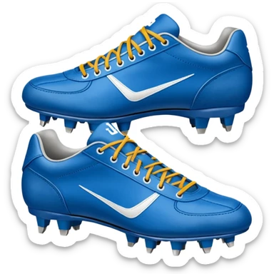 blue american football shoes sticker