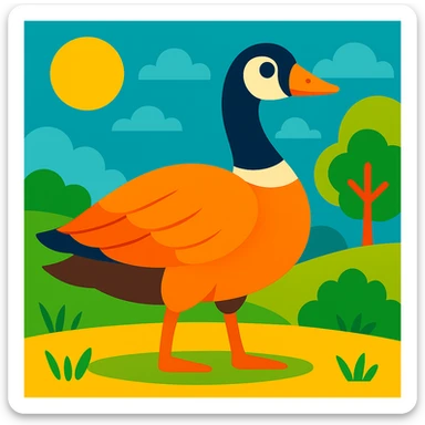 Wild goose sticker