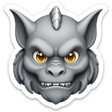 Emoji gothic sticker