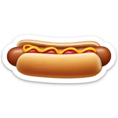 hot dog with face,arms, and legs sticker