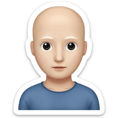 sugeneruok moteri galva be veido ir plauku sticker