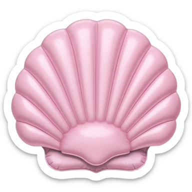 vintage rococo pale pink inflatable puffy shell phone sticker