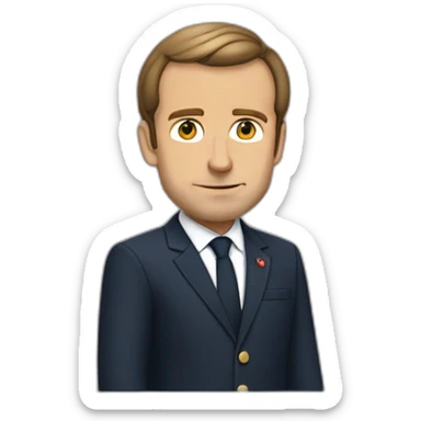 Macron qui ferait un bras de fer sticker