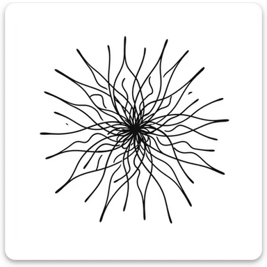 Logistic map bifurcation diagram showing chaotic behavior, mathematical graph with branching patterns sticker