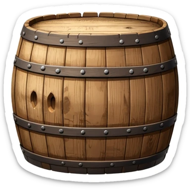 wine barrel sticker