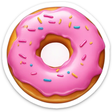 Donuts pink sticker