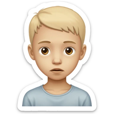 criança desnutrida sticker