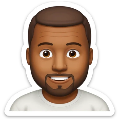 kanye west bear man sticker