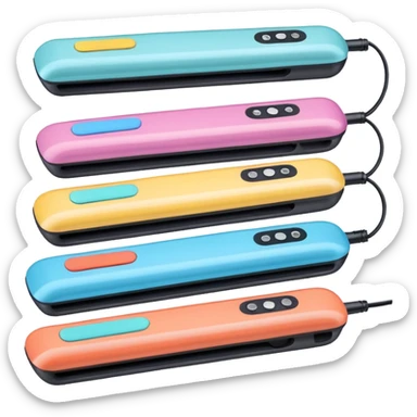 Cute Hair straightner different design sticker