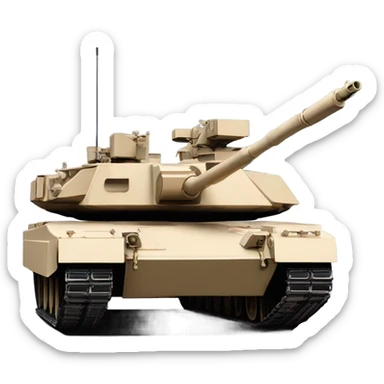 An M1A2 Abrams Main Battle Tank sticker