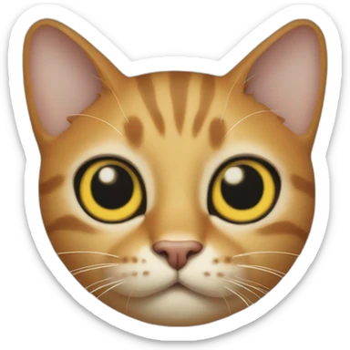 fish-like cat sticker