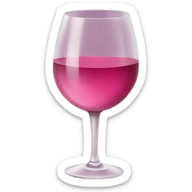 Pink wine sticker