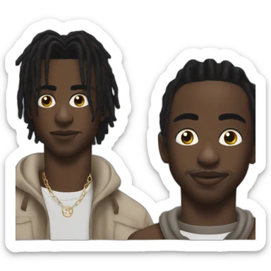 Playboi carti with Travis Scott  sticker