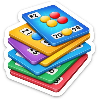 lottery cards sticker