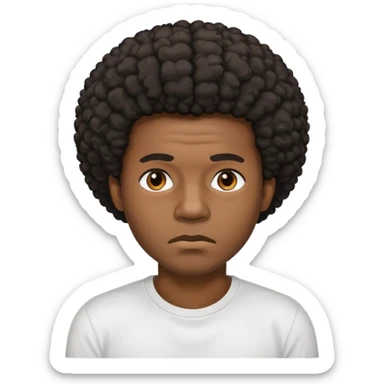 hombre afroamericano cansado de correr  sticker