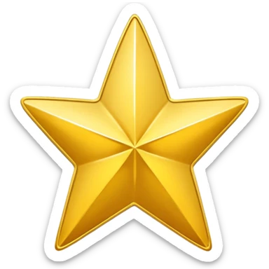 Gold star coin emoji sticker