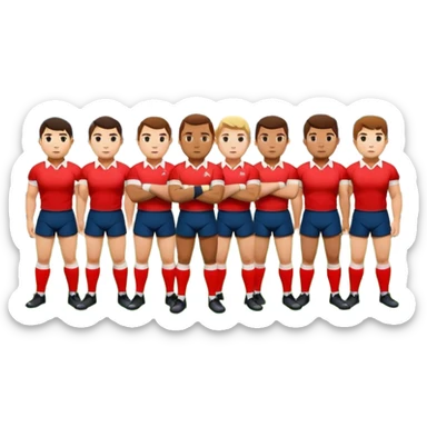 Rugby Defense Line sticker
